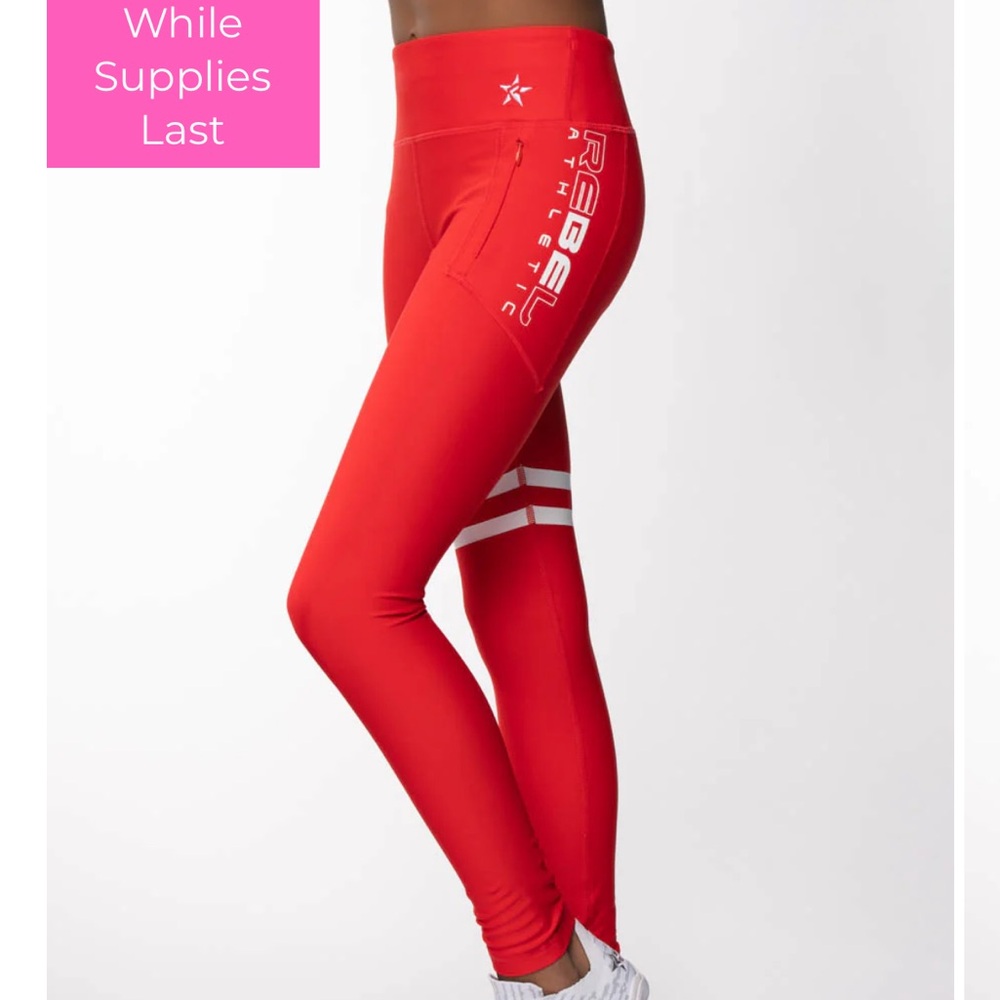 Women's Red Leggings